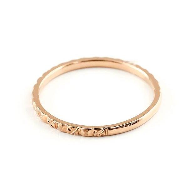 ジュエリー工房アトラス 18金 ペアリング 2本セット 極細 華奢 細身