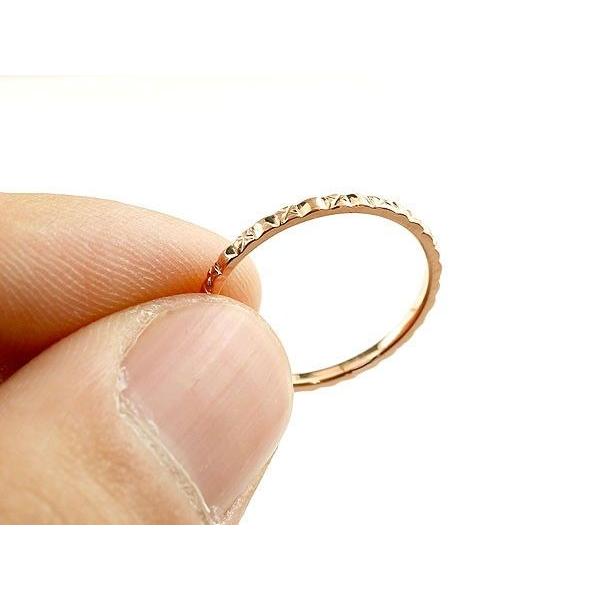 ジュエリー工房アトラス 18金 ペアリング 2本セット 極細 華奢 細身