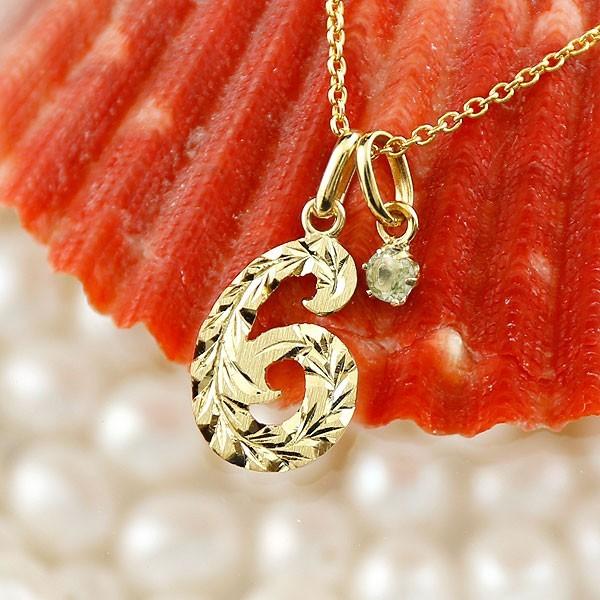 全日本送料無料 18金 18k ハワイアンジュエリー ネックレス メンズ 数字 6 ペリドット ネックレス ペンダント トップ イエローゴールドk18 ナンバー 人気 8月誕生石 シンプル 気質アップ Www Skylanceronline Com