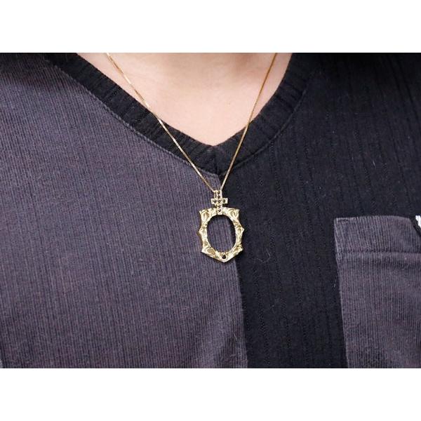 【初期/レア】 18金ネックレス トップ メンズ ハワイアンジュエリー ブラックダイヤモンド 馬蹄 イエローゴールドk18 クロス 十字架 ホースシュー バテイ 18ｋ セール SALE 【X2933270758】(102520円)