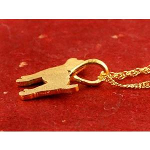 24金 ネックレス 純金 メンズ 犬 トイプードル ゴールド 24k プードル