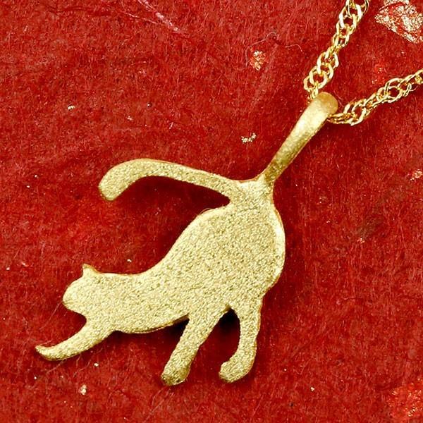 純金 ネックレス 24金 女性 ゴールド 猫 24K ペンダントトップ レディース k24 ねこ ネコ 猫モチーフ シンプル 人気｜atrusyume