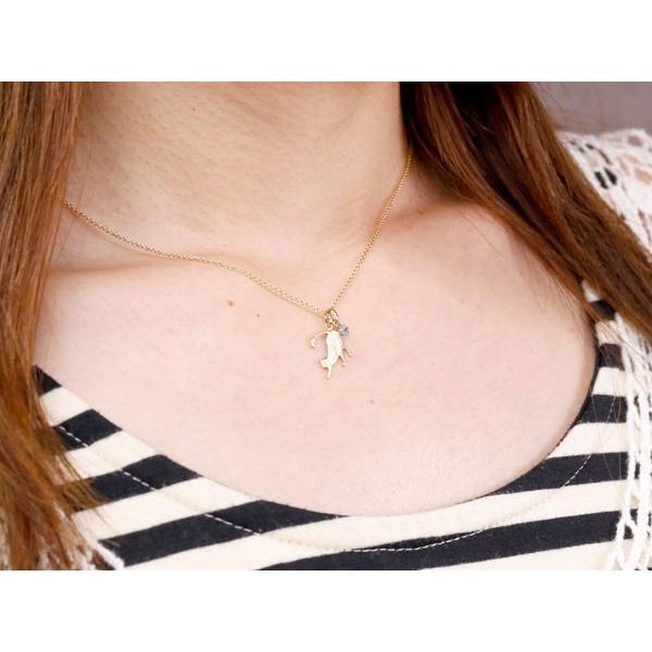 ネックレス メンズ 猫 ネックレス 選べる天然石 一粒 ペンダントトップ イエローゴールドk10 ネコ ねこ 10金 メンズ チェーン 男性 ネックレス メンズ 一粒 ペンダントトップ イエローゴールドk10 ネコ ねこ 10金 チェーン ゴールドk10