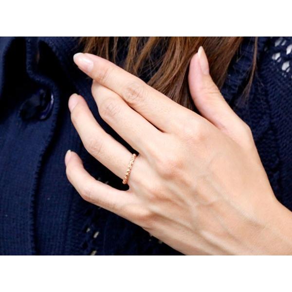 ピンキーリング k18 18金 リング ゴールド バラ 薔薇 ピンクゴールドk18リング シンプル 指輪 華奢リング 重ね付け 指輪 地金リング 細身 送料無料 セール SALEの画像