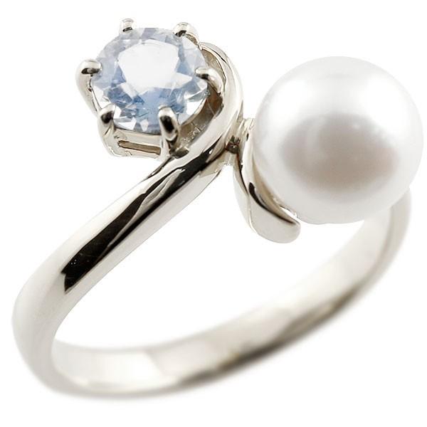 パールリング 真珠 フォーマル ブルームーンストーン シルバー リング ピンキーリング 指輪 宝石 送料無料 ホワイトデー 人気 ピンキーリング