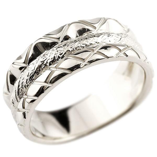 エンゲージリング 婚約指輪 ホワイトゴールドk18 指輪 幅広リング