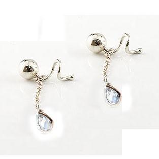 ピアス メンズ プラチナ キャッチのいらないピアス ツユ プラチナピアス ロングピアス ブルームーンストーン 丸玉 シンプル キャッチナッシャー 父の日 Greenheighthotel Com