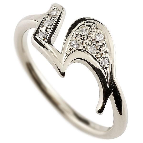 ナンバー5 ホワイトゴールドk18 キュービックジルコニア 指輪 18金 数字 男性 ナンバー5 男性 メンズ ストレート 指輪 ピンキーリング リング 送料無料 cwm ジュエリー工房アトラス夢