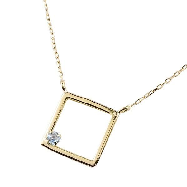 コンビニ受取対応商品 18金 18k ネックレス メンズ スクエア ネックレス ブルームーンストーン イエローゴールドk18 一粒 ペンダント トップ 四角 チェーン 人気 シンプル 送料無料 人気第1位 Skylanceronline Com