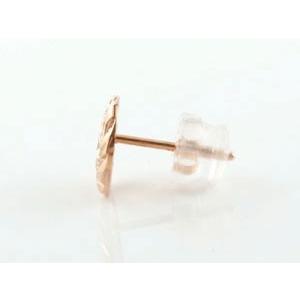 開店祝い 18金 ピアス メンズ 人気 ハワイアンジュエリー 片耳 ハワイアン ピンクゴールドk18 ラウンド 丸型 丸い スタッド ガーネット 1月誕生石 大決算売り尽くし Newmatic Ae