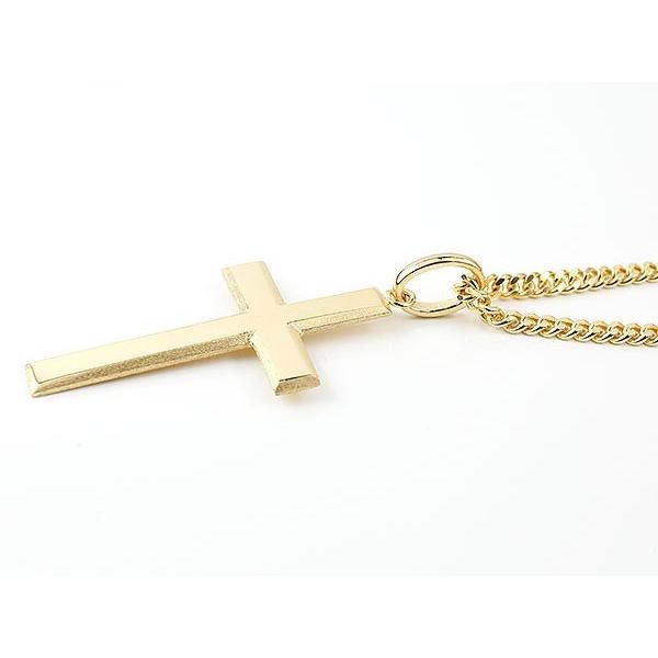 喜平 トップ 18金 ネックレス メンズ クロス 用 イエローゴールドK18