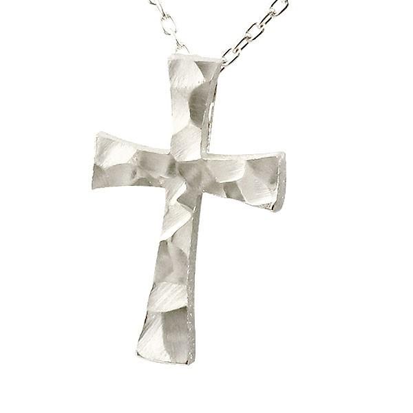 新しい到着 18金 18k ネックレス メンズ クロス ホワイトゴールドk18 ペンダント トップ 十字架 シンプル 男性用 地金 ロック仕上げ 岩 人気 お気にいる Manzanaresgener Com Ar