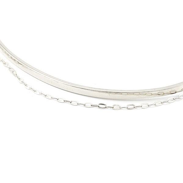 中古品 ブレスレット プラチナ バングル pt900 レディース チェーン 華奢 細身 地金 送料無料 セール SALE 【EIM1344740545】(47000円)