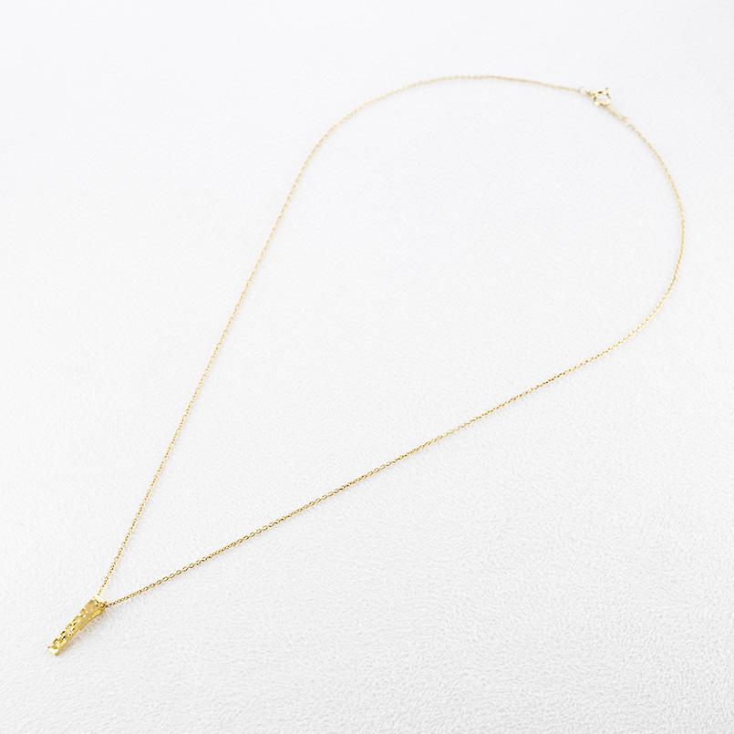 純金 ネックレス 24金 トップ レディース バー ダイヤモンド ゴールド 槌目 槌打ち ロック仕上げ 24K k24 シンプル_3