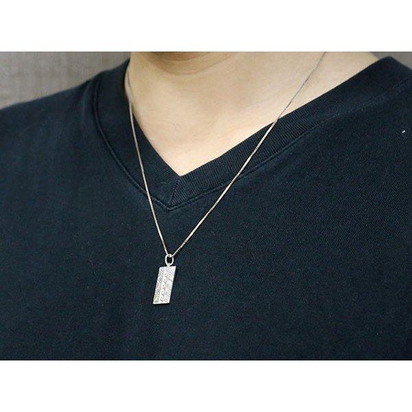メンズネックレス トップ 20代 シルバー 18金 シンプル ネイティブ