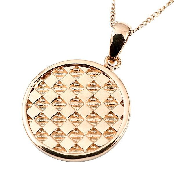 希少 大人気 18金 ペンダントトップ ネックレス メンズ ピンクゴールドk18 チェスパターン コイン シンプル 男性 ホーニング加工 つや消し トレジャーハンター 新着商品 New Lmms Org