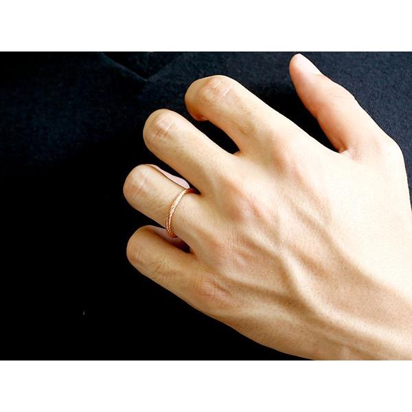 日本最大級 メンズ リング ピンクゴールドk18 指輪 エンドレスロープ 指輪 18金 ストレート 地金 ピンキーリング 重ね付け リング 男性用 送料無料 独創的 Www Doctor Plan Com