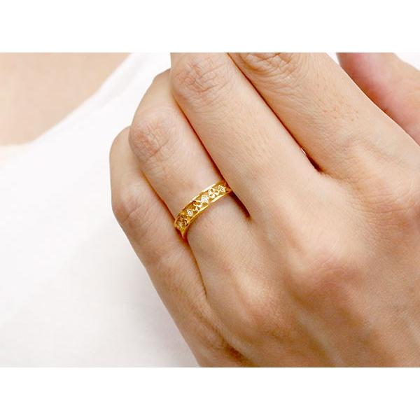 婚約指輪 リング イエローゴールドk10 ダイヤモンド ピンキーリング ダイヤ 指輪 透かし エンゲージリング 10金 宝石 レディース 送料無料 fh100dyi ジュエリー工房アトラス夢 通販 Yahoo ショッピング