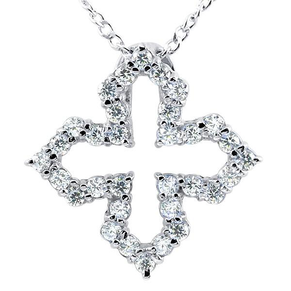 ネックレス ダイヤモンド シルバー オープンクロス ペンダント sv925 チェーン 十字架 ダイヤ レディース 人気 送料無料 セール SALE