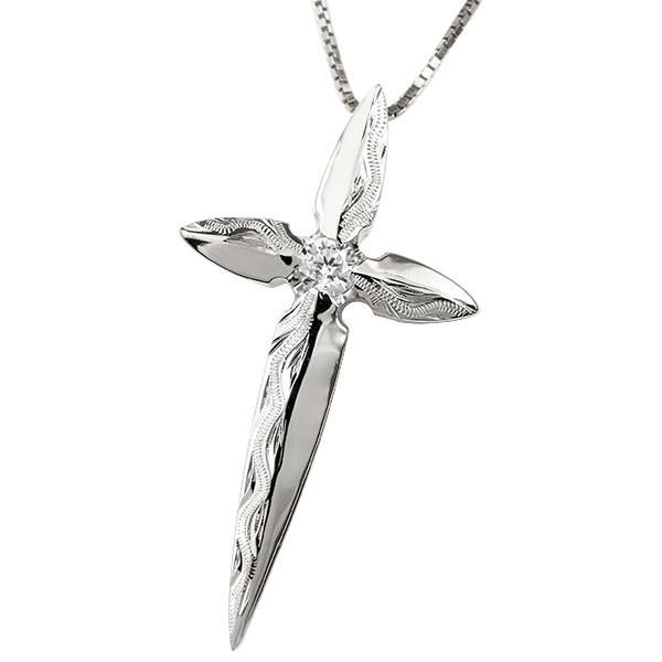 ネックレス ダイヤモンド メンズ シルバー925 クロス ペンダント sv925 ダイヤ 一粒 大粒 男性用 十字架 人気 送料無料 セール SALE