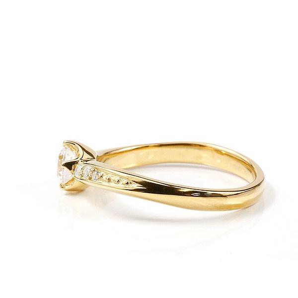 爆売りセール開催中 ピンキーリング 指輪 大粒 エンゲージリング0 3ct ダイヤモンドイエローゴールドk10 Vvsクラス 鑑定書付 ゴールド リング 最も人気のあるシンプルデザイン 大粒ダイヤモンド 10金 レディース ダイヤ 婚約指輪 レディースアクセサリー