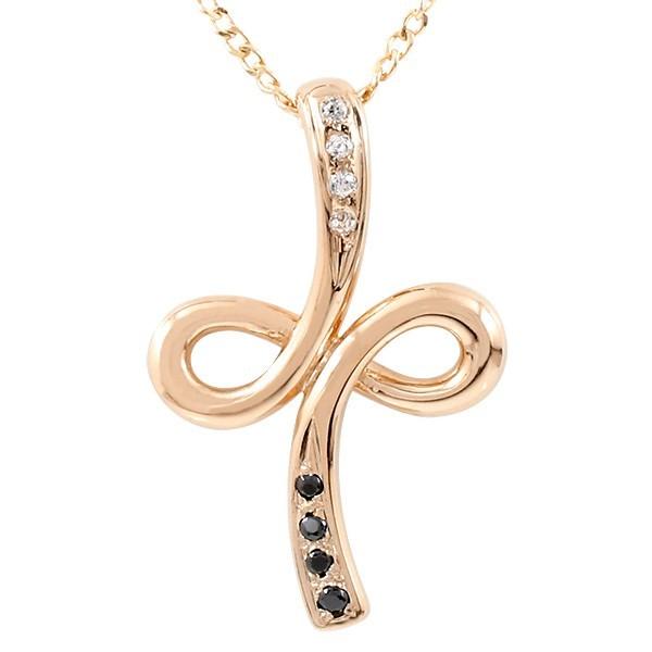 コンビニ受取対応商品 18金 18k ネックレス メンズ ピンクゴールドk18 インフィニティ クロス ペンダント トップ シンプル チェーン 人気ブランド Lespakigali Com