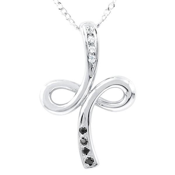 大感謝セール 18金ネックレス ネックレス 定番クロスとインフィニティの組み合わせ ペンダントトップ 送料無料 チェーン シンプル クロス インフィニティ ホワイトゴールドk18 メンズ メンズアクセサリー