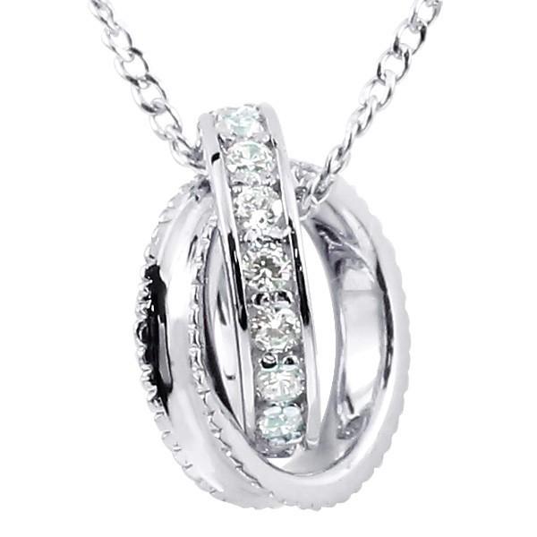 国産 18金 18k ネックレス トップ メンズ ネックレス メンズ ホワイトゴールドk18 キュービックジルコニア リングネックレス トップ ミル打ち エタニティー チェーン 宅送 Lespakigali Com