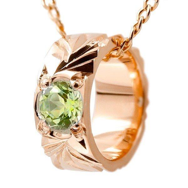 超歓迎 ピンクゴールドk10 ベビーリング ペリドット ペンダントトップ ネックレス メンズ ペンダントトップ ネックレス ハワイアンジュエリー 永遠に輝き続ける深彫りのハワイアンジュエリー シンプル 人気 10金 メンズアクセサリー