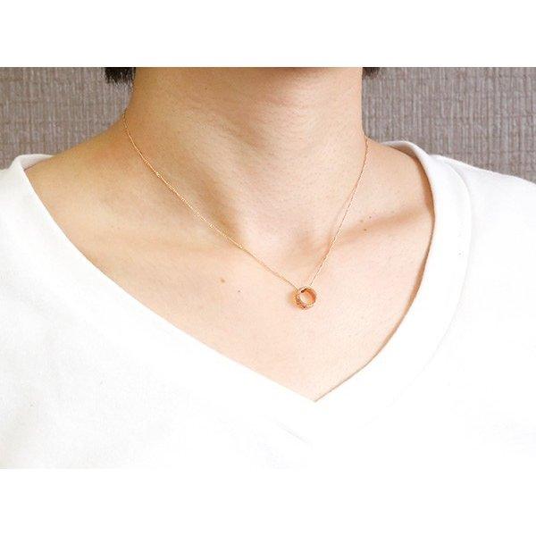 新作モデル 18金 18k ハワイアン ネックレス メンズ ネックレス ピンクサファイア ベビーリング ピンクゴールドk18 チェーン ネックレス シンプル プレゼント 男性用 注目ブランド Servis Msanet Com Tr