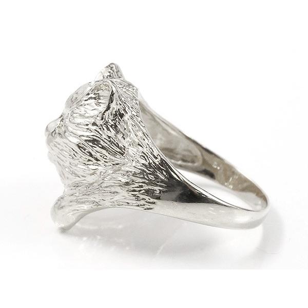 ピンキーリング プラチナリング ダイヤモンド 猫 エンゲージリング