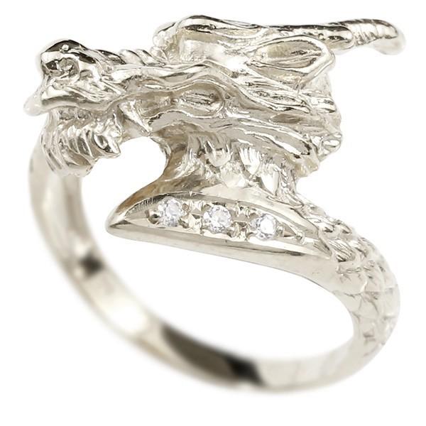 プラチナリング ダイヤモンド 龍 エンゲージリング 幅広 指輪 ピンキーリング 婚約指輪 ダイヤ pt900 宝石 ドラゴン 竜 レディース セール  SALE まとめ買いお得
