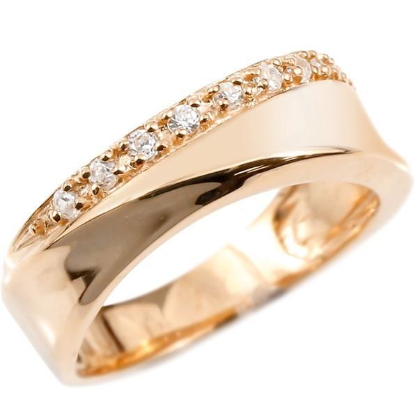 婚約指輪 リング ピンクゴールドk10 キュービックジルコニア エンゲージリング 指輪 ピンキーリング 10金 レディース 送料無料 セール SALE