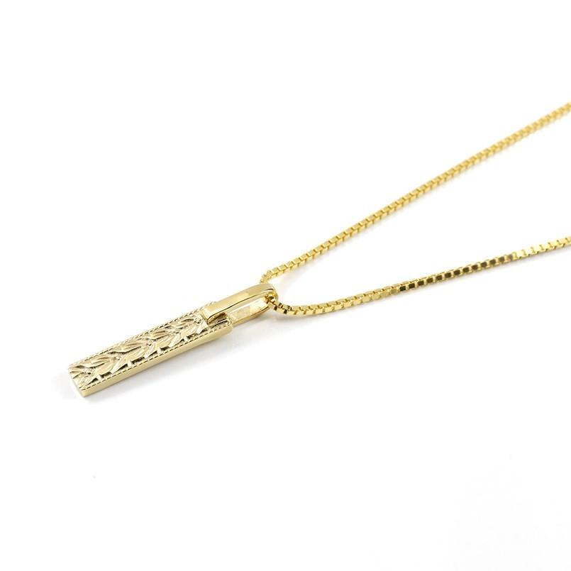 ハワイアンジュエリー 18金ネックレス トップ メンズ  イエローゴールドk18 ペンダント マイレ トレジャーハンター 男性 シンプルの画像