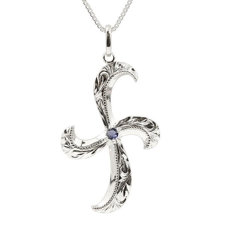 日本最大級 アイオライト クロス シルバー925 ペンダントトップ ネックレス メンズ ハワイアンジュエリー お守りとしても人気のクロスデザイン メンズジュエリー Sv925 宝石 男性用 トレジャーハンター ミル打ちデザイン 十字架 メンズアクセサリー Chescotimes Com