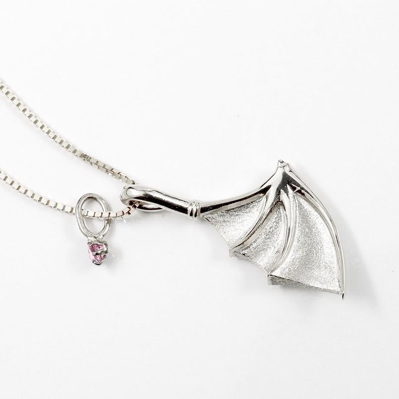 本店は ネックレス トップ メンズ ピンクトルマリン ホワイトゴールドk18 コウモリ 羽根 ペンダント 18金 トレジャーハンター 男性用 羽 蝙蝠 ホーニング加工 つや消し 希少 Www Ladislexia Net