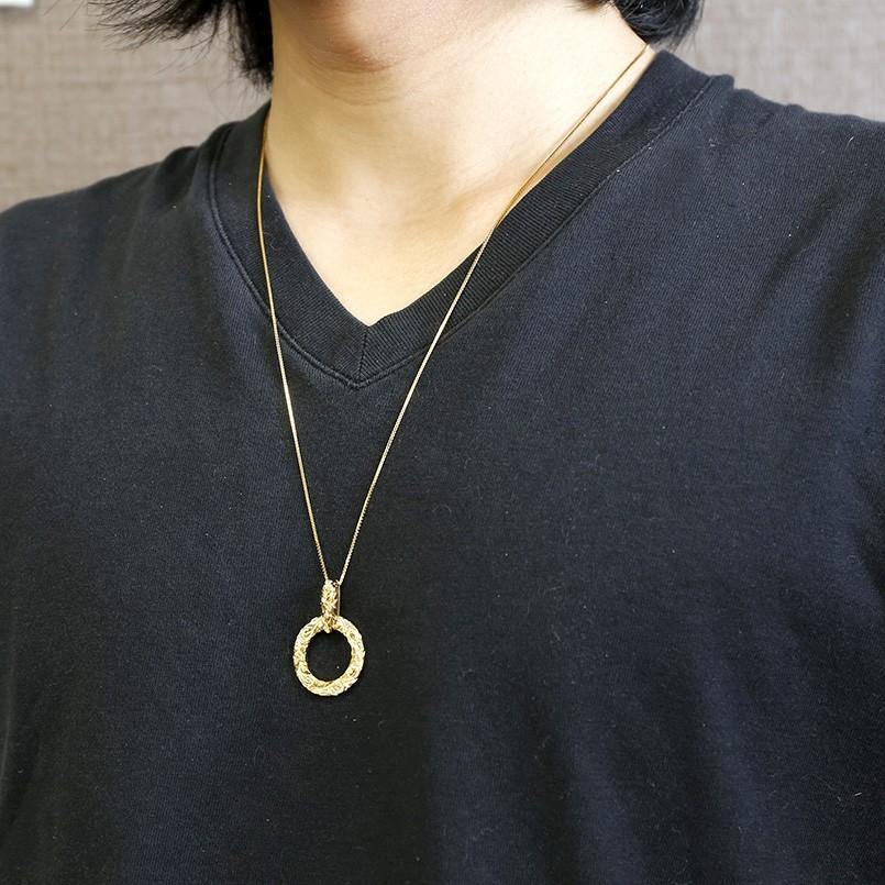 ハワイアンジュエリー メンズ ネックレス トップ イエローゴールドk10