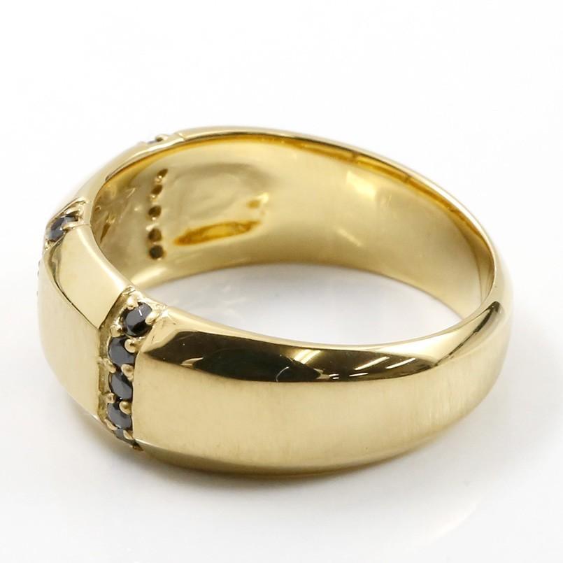 特別セーフ 指輪 ブラックダイヤモンド イエローゴールドk10 リング メンズ ダイヤモンドリング ボリューム感存在感ともに抜群 10金 男性用 シンプル リング ピンキーリング 幅広 ブラックダイヤ サテン仕上げ メンズアクセサリー Www Incasumac Com