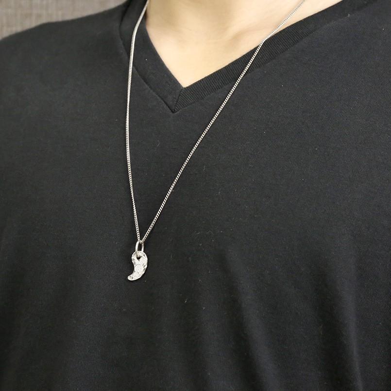 特価ブランド 喜平用 ハワイアンジュエリー メンズ 人気 送料無料 の まが玉 地金 キヘイチェーン 10金 ペンダントトップ スクロール マイレ 勾玉 ホワイトゴールドk10 ネックレス ネックレス ペンダント