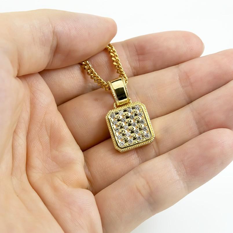 喜平 トップ 18金 ネックレス ダイヤモンド メンズ 用 イエロー