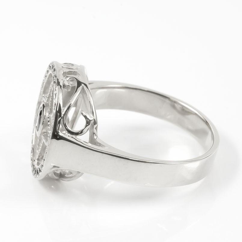 選ぶなら 男性用 ダイヤ リング ピンキーリング 18金 指輪 四芒星 ホワイトゴールドk18 ブラックダイヤモンド リング メンズ ブラックダイヤモンドリング ボリューム感存在感ともに抜群 コントラッド 送料無料 東京 メンズアクセサリー Meorboston Org