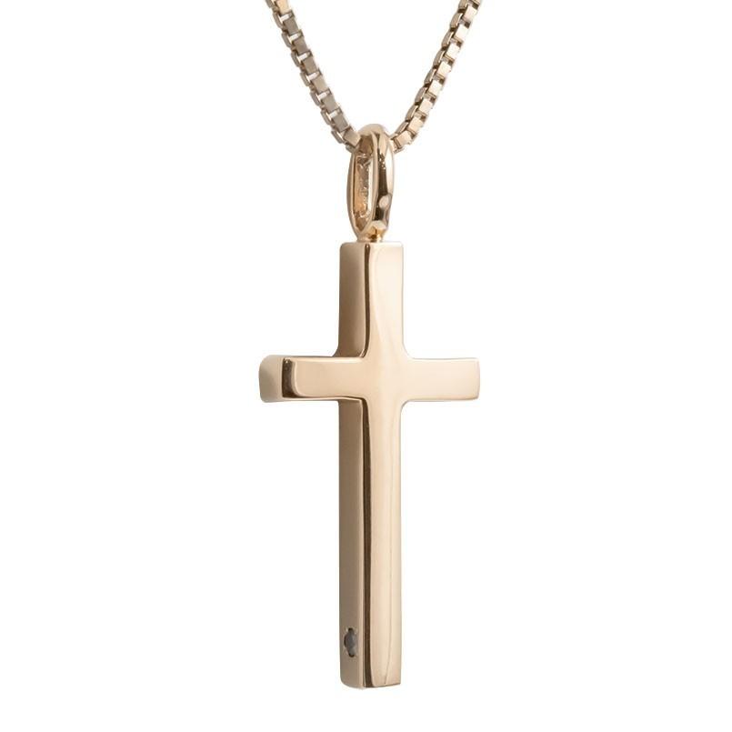 最高の ネックレス メンズ ブラックダイヤモンド ピンクゴールドk10 クロス ペンダント トップ 10金 ブラックダイヤ 一粒 十字架 男性用 シンプル 人気 dgicm ジュエリー工房アトラス夢 通販 Yahoo ショッピング 100 本物保証 Artech Mi It
