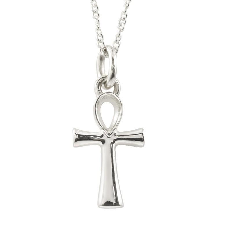 ネックレス シルバー925 アンク クロス ペンダント sv925 チェーン