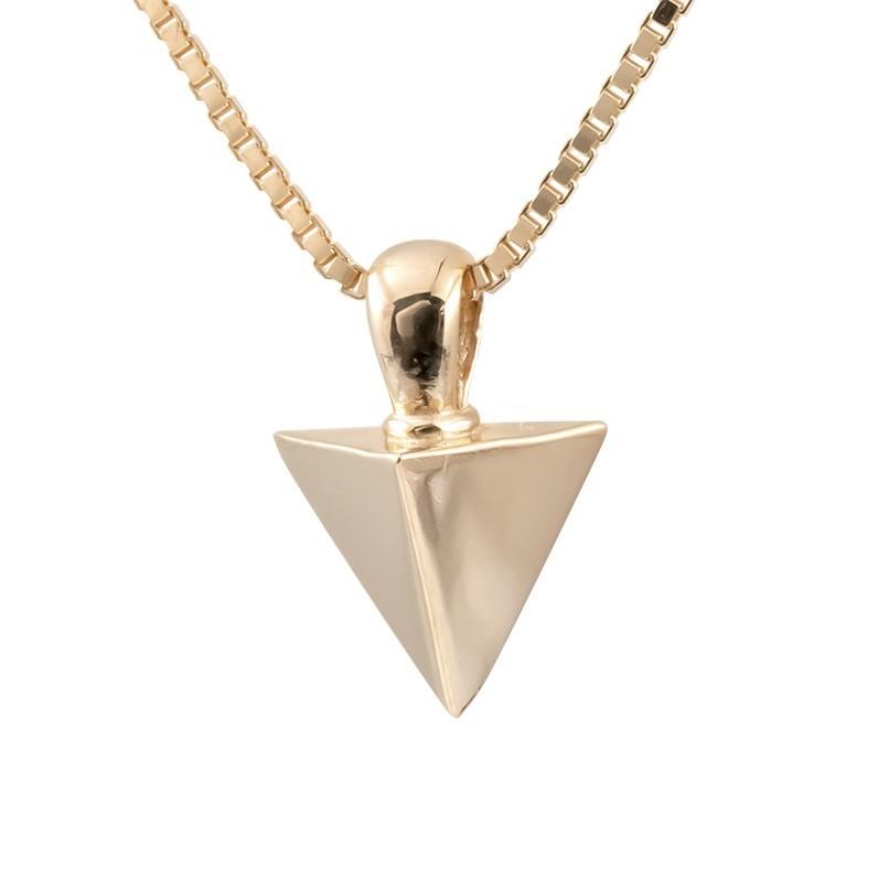 ネックレス トップ メンズ スタッズ ピンクゴールドk18 ペンダント 18