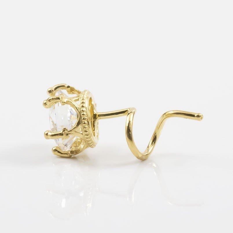 メンズ キャッチのいらないピアス 片耳ピアス キュービック