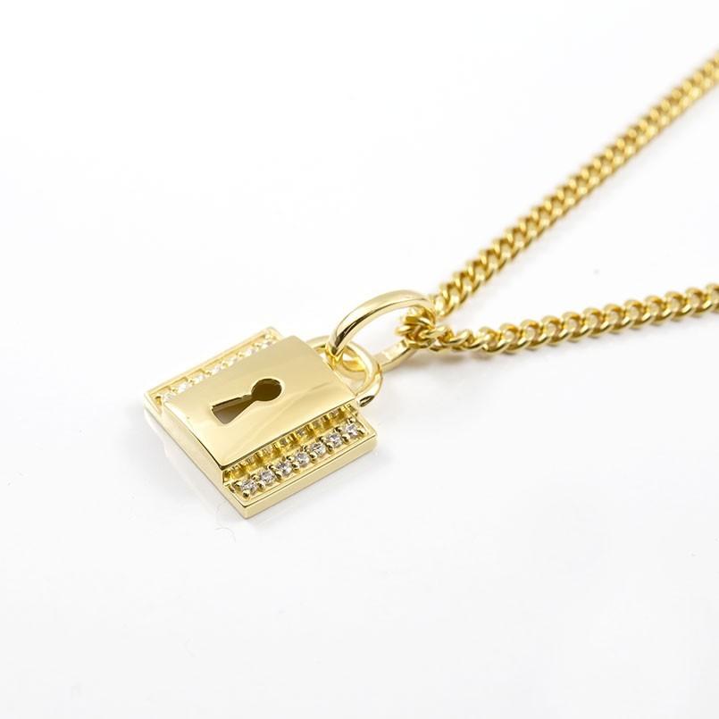 K10 10金 ダイヤモンド　キー　鍵　イエローゴールド　ネックレス ネックレス ダイヤモンド トップ メンズ 喜平 ゴールド 10k イエロー