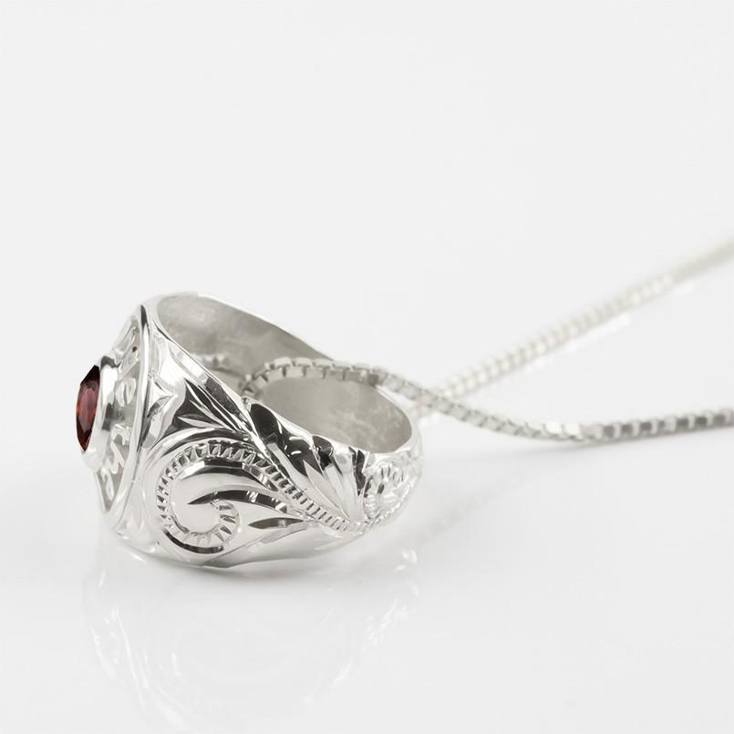 配送ネットワーク プラチナ ネックレス メンズ ガーネット 一粒 ベビーリング ハワイアン リングネックレス カレッジリング風 ベネチアンチェーン Pt900 送料無料 セール Sale 限定sale Www Esteticamch Com