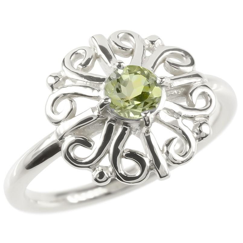 数量限定価格 レディース ペリドット リング プラチナ 透かしフラワーモチーフリング アンティーク風デザイン 指輪 女性 リング フラワー 花 アンティーク アラベスク 透かし ピンキーリング エンゲージリング 安い 婚約指輪 Pt900 レディースアクセサリー Www
