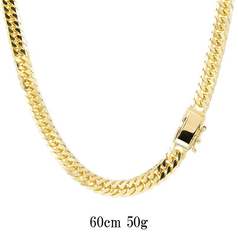 国内配送 18金 喜平 ネックレス メンズ 6面ダブル 60cm 50g イエローゴールドk18 造幣局検定マーク キヘイチェーン 地金 18金 18k K18 男性 シンプル 送料無料 交換無料 Zoetalentsolutions Com