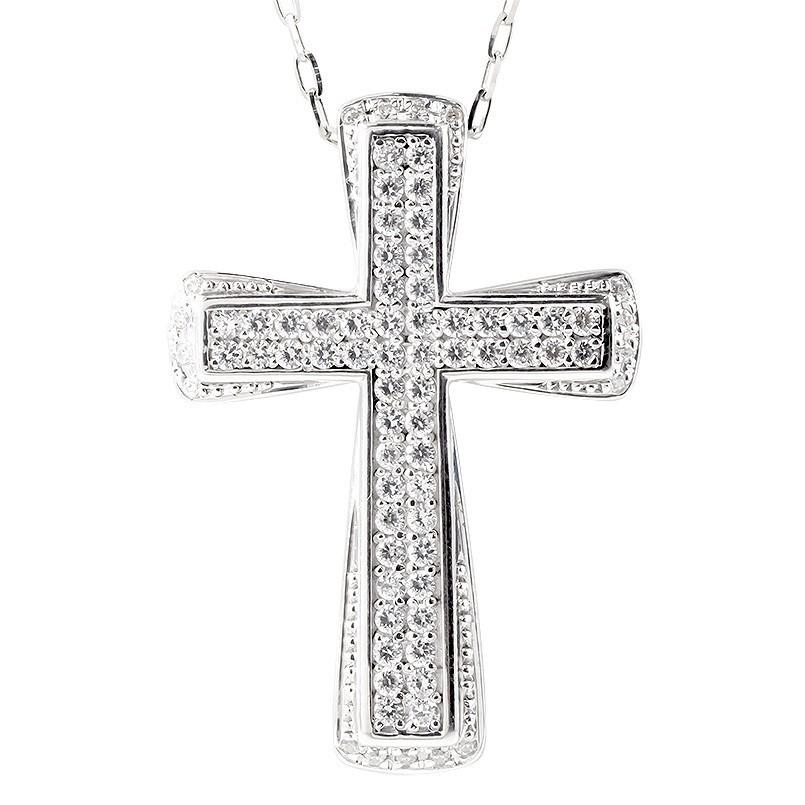 シルバー ネックレス トップ メンズ ダイヤモンド クロス sv925 ペンダント ダイヤ 男性 大人 十字架 人気 送料無料 セール SALE